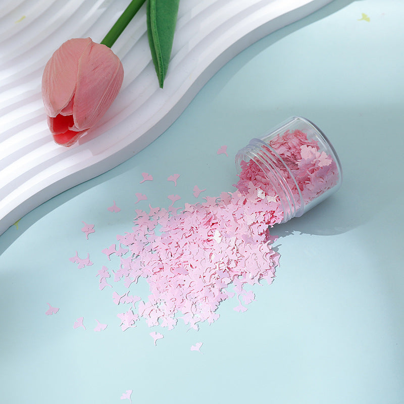 Wholesale Diy Glue Flow Hemp Ginkgo Leaf Sequins Special-shaped Leaf Glitter Glitter Nail Art Quicksand Decoration Making Materials